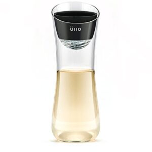 ullo wine purifier and hand blown carafe with 6 selective sulfite filters, restore the natural purity of wine by removing histamines and sulfites