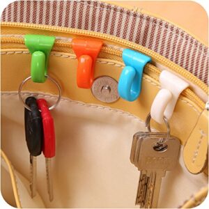 AKOAK 6 Pieces Assorted Color Handbag Key Organizer Key Clips Key Hook Hangers for Purses Bags