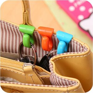 AKOAK 6 Pieces Assorted Color Handbag Key Organizer Key Clips Key Hook Hangers for Purses Bags