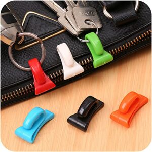 AKOAK 6 Pieces Assorted Color Handbag Key Organizer Key Clips Key Hook Hangers for Purses Bags