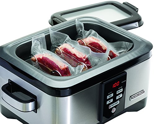 Hamilton Beach Professional Sous Vide Water Oven & Slow Cooker, 6 Quart Programmable, Stainless Steel (33970)