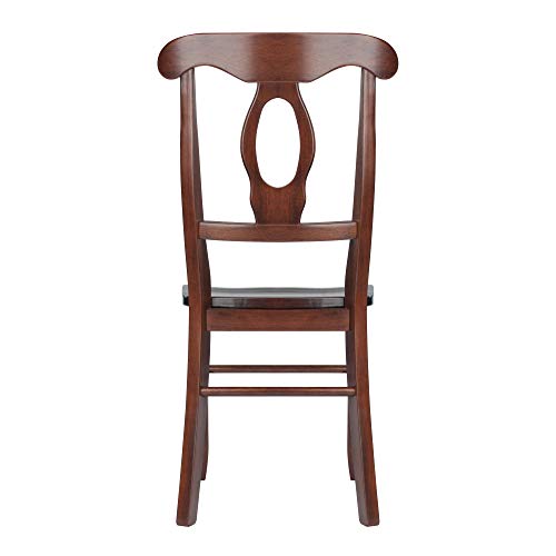 Winsome Renaissance 2-pc Dining Chair Set, Key hole back, Walnut