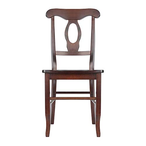 Winsome Renaissance 2-pc Dining Chair Set, Key hole back, Walnut