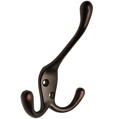 Designers Impressions 58024 Oil Rubbed Bronze Heavy Duty Coat & Hat Hook