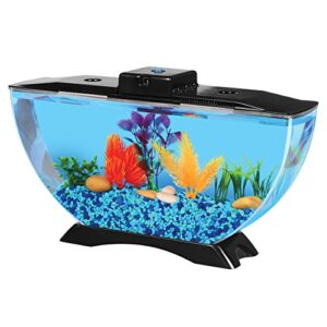 bettatank 1-gallon deco fish tank with led lighting