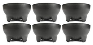 set of 6 black salsa bowls! 4.5" diameter, 12 oz bowls perfect for parties, events, or regular use! great for dips and sauces!