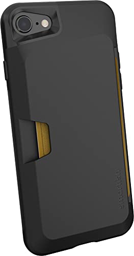 Smartish iPhone 7/8/SE (2020) Wallet Case - Wallet Slayer Vol. 1 [Slim + Protective + Grip] Credit Card Holder for Apple iPhone SE 2020 & iPhone 7/8 - [Silk] - Black Tie Affair