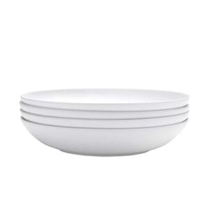 mikasa delray bone china pasta bowl, 9-inch, set of 4, white -,220 milliliters