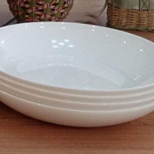 Mikasa Delray Bone China Pasta Bowl, 9-Inch, Set Of 4, White -,220 milliliters