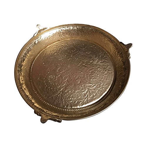 GiftBay Wedding Cake Stand Tapered 14" Round, Gold Finish, built of strong Aluminum for Multi-Layer Cake Weight.