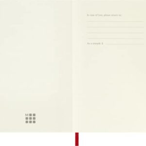 Moleskine Classic Notebook, Soft Cover, Pocket (3.5" x 5.5") Ruled/Lined, Scarlet Red, 192 Pages