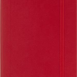 Moleskine Classic Notebook, Soft Cover, Pocket (3.5" x 5.5") Ruled/Lined, Scarlet Red, 192 Pages