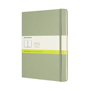 moleskine classic notebook xl plain willow green hardcover (8055002855150)