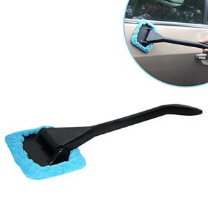 full werk microfiber windshield cleaner multipurpose microfiber car duster windshield cleaner auto glass window brush with long handle and pivoting head
