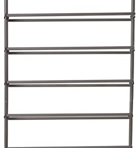 Whitmor Door Shoe Rack, 7.5x22.625x41.80, Gunmetal Gray