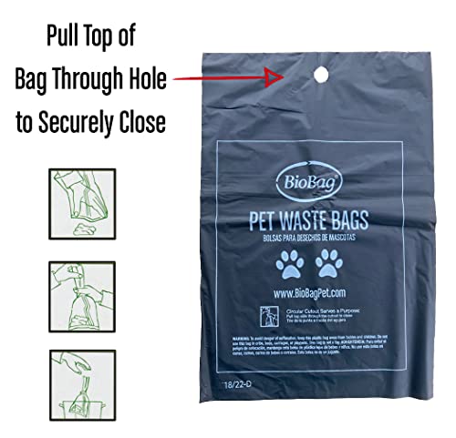 BioBag Premium Pet Waste Bags, Standard Size, 200 Count, Great For All Dog Breeds, Fits in Standard Park Dispensers