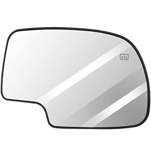 scitoo exterior mirror fit for chevy exterior accessories replacement mirrors glass 03-07 for chevy for gmc silverado sierra 1500/2500 hd/3500 classic models with power heated (passenger side)