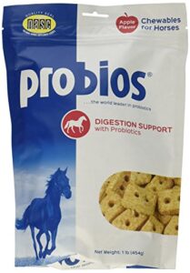(3 pack) probios probiotic treats for horses, apple flavor, 1 pound each