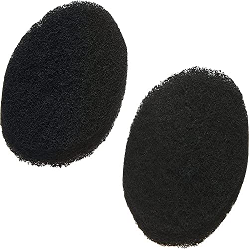 Chef'n Natural Charcoal Compost Filter, Dimensions - oval, approx. 6-1/2 x 5 inches, 3/8 inch thick, Black