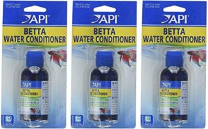 api (pack of 3) betta water conditioner, 1.7 ounce each