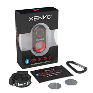 Xenvo Shutterbug - Camera Shutter Remote Control - Bluetooth Wireless Selfie Button Clicker - Compatible with iPhone, iPad, Android, Samsung, and Google Pixel Cell Phones, Smartphones and Tablets