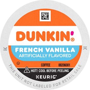 Dunkin' Donuts French Vanilla Flavored Coffee K-Cup, 10 ct