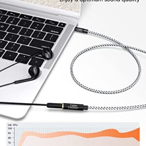 3.5mm Headphone Extension Cable, CableCreation 3.5mm Male to Female Stereo Audio Cable Adapter with Gold Plated Connector, 15 Feet