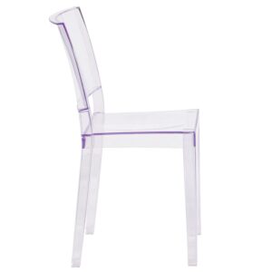 Flash Furniture Phantom Series Transparent Stacking Side Chair