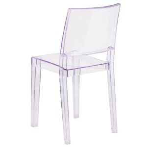Flash Furniture Phantom Series Transparent Stacking Side Chair