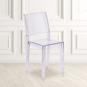 Flash Furniture Phantom Series Transparent Stacking Side Chair