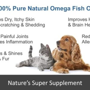 Omegease Omega 3, 6 & 9 Fish Oil for Dogs and Cats, 16 Ounces