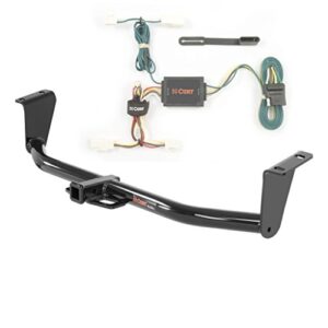 curt class 1 trailer hitch bundle with wiring for 2003-2013 toyota corolla - 11265 & 55542