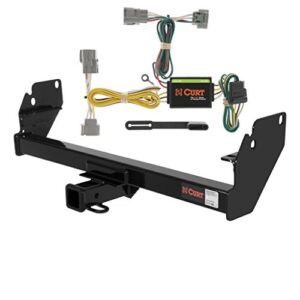 curt class 3 trailer hitch bundle with wiring for 2005-2015 toyota tacoma - 13323 & 55513