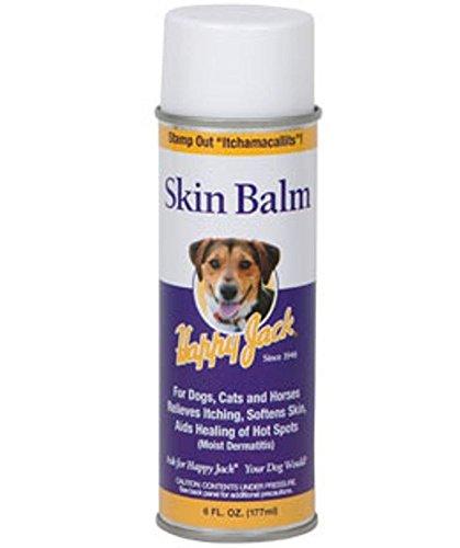 HAPPY JACK Skin Balm Hot Spot Spray & Itchy Skin Relief for Dogs, Cats & Horses (6 oz), Softens Skin, Aids Healing of Hot Spots, Fast Relief to Intense Itching, Scratching & Gnawing