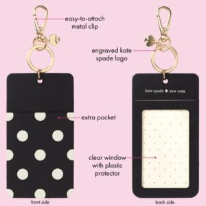 Kate Spade New York Women's Id Clip, Black Dot, Size