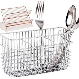 Neat-O Sturdy Chrome-Plated Steel Utensil Drying Rack Basket Holder (Chrome II)