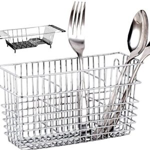 Neat-O Sturdy Chrome-Plated Steel Utensil Drying Rack Basket Holder (Chrome II)