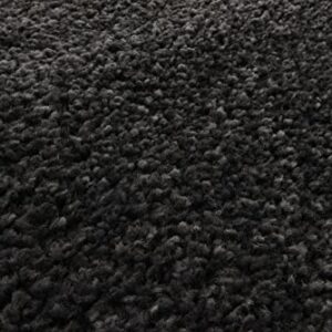 Unique Loom Solo Collection Area Rug - Calabasas (7' 10" x 10' Rectangle, Charcoal/ Black)