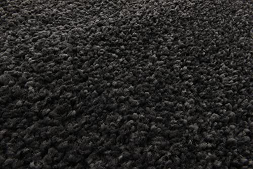 Unique Loom Solo Collection Area Rug - Calabasas (7' 10" x 10' Rectangle, Charcoal/ Black)