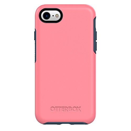 OTTERBOX SYMMETRY SERIES Case for iPhone SE (2nd gen - 2020) and iPhone 8/7 (NOT PLUS) - Retail Packaging - SALTWATER TAFFY (PIPELINE PINK/BLAZER BLUE)