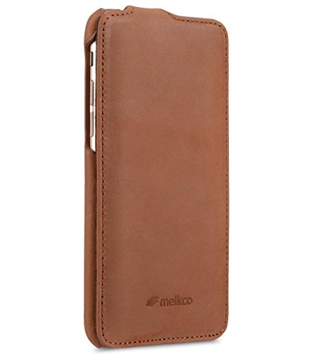 Melkco Premium Leather Case for Apple iPhone 8 / iPhone (4.7") - Jacka Type - Classic Vintage Brown