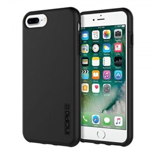 iPhone 8 Plus Case, iPhone 7 Plus Case, Incipio Premium DualPro Shockproof Hard Shell Hybrid Rugged Dual Layer Protective Outer Shell Shock and Impact Absorption Cover (5.5 Inch) - Black/Black