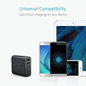 Anker PowerCore Fusion 5000, Portable Charger 5000mAh 2-in-1 with Dual USB Wall Charger, Foldable AC Plug and PowerIQ, Battery Pack for iPhone, iPad, Android, Samsung Galaxy, and More