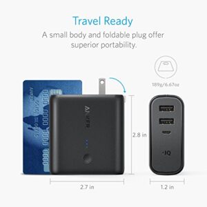 Anker PowerCore Fusion 5000, Portable Charger 5000mAh 2-in-1 with Dual USB Wall Charger, Foldable AC Plug and PowerIQ, Battery Pack for iPhone, iPad, Android, Samsung Galaxy, and More