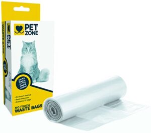 pet zone universal no-touch cat litter bags, kitty litter bags & waste bags (litter bags, pet waste bags great for cat litter boxes, automatic cat litter box, and self cleaning cat litter box) 12 pack
