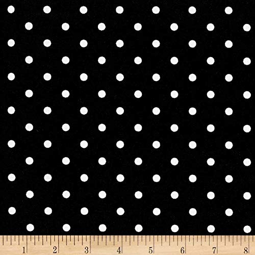 Premier Prints Indoor/Outdoor Mini Dot Black, Fabric by the Yard