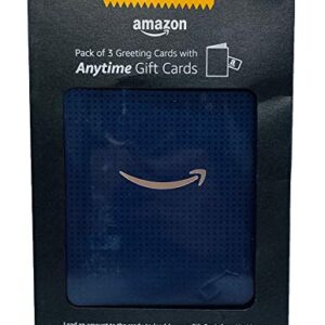 Amazon Premium Greeting Cards with Anytime Gift Cards, Pack of 3 (Silver Smile Design)