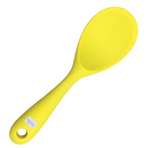 KSENDALO 4 Pack Silicone Rice Spoon, Nonstick Rice Paddle, Eco-friendly/Heat-resistant, Works for Rice/Mashed Potato or more, Size: 8.86 x 2.68 inch, Colorful