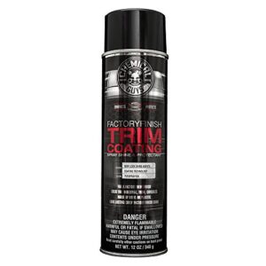 chemical guys tvdspray100 factory finish trim coating and protectant (works on trim, tires, and rubber) safe for cars, trucks, motorcycles, rvs & more 12 fl oz