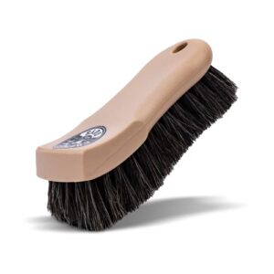 chemical guys acc_s95 long bristle horse hair leather cleaning brush for car interiors, furniture, sneakers, boots, and more (works on natural, synthetic, pleather, faux leather and more) , 1 pack